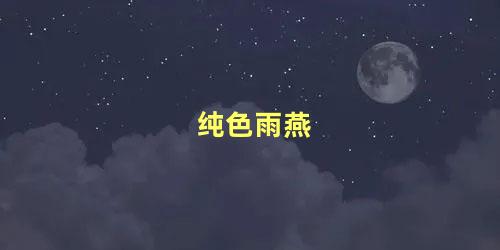 纯色雨燕